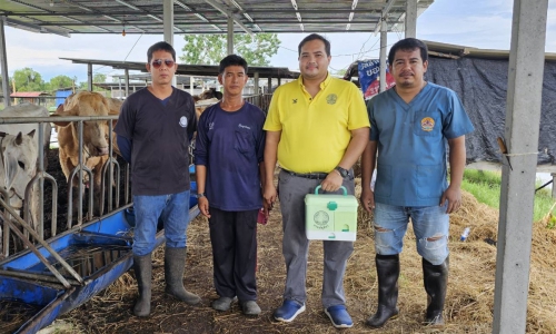 โครงการรณรงค์การฉีดวัคซีนป้องกันโรคระบาดสัตว์ในโคเนื้อ กระบือ แพะ แกะ รอบที่ 2/2568 อำเภอแกลง